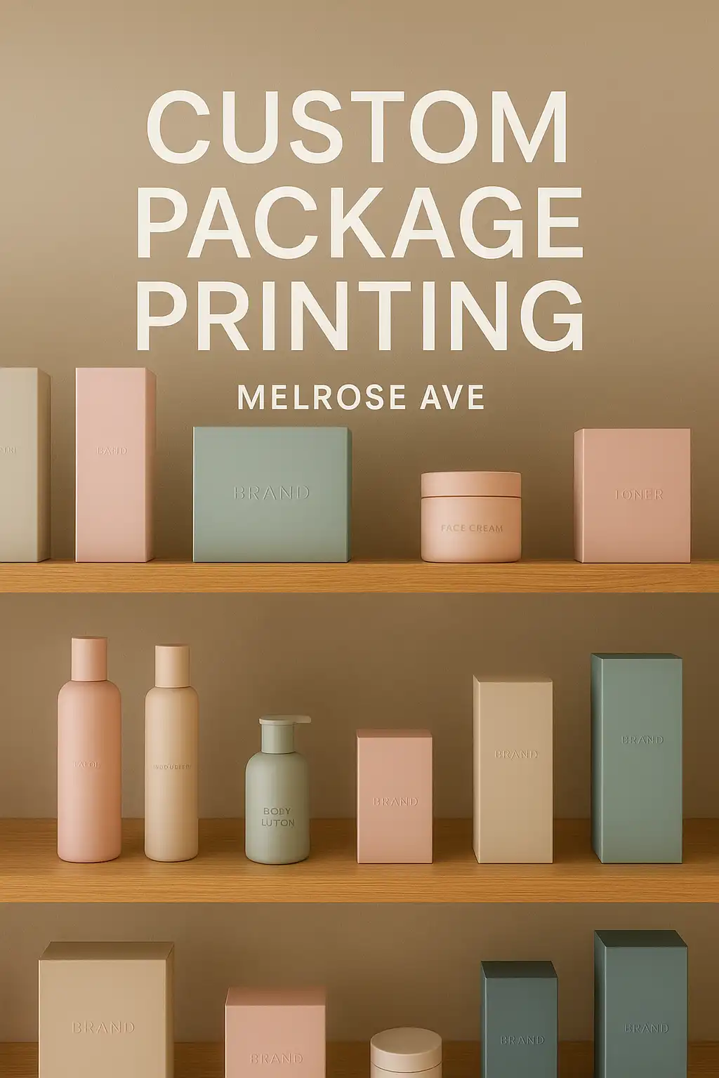 Custom Package Printing for Los Angeles Brands