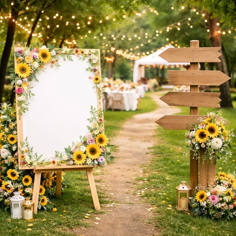 Event posters and directional boards
