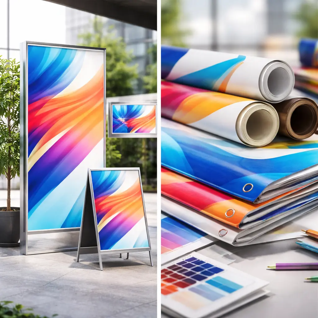 High-resolution banners and signage