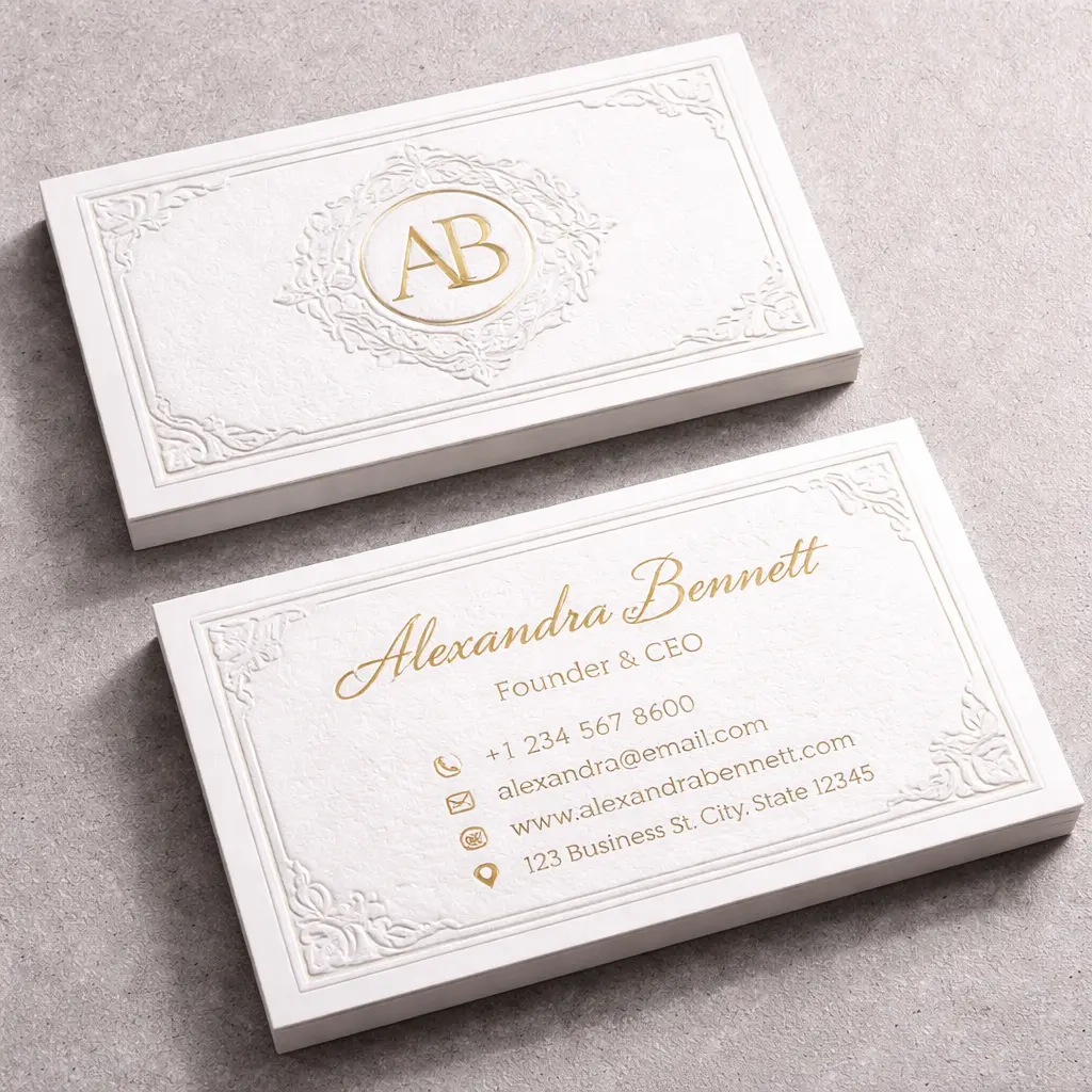 Embossed Business Cards Services in Los Angeles
