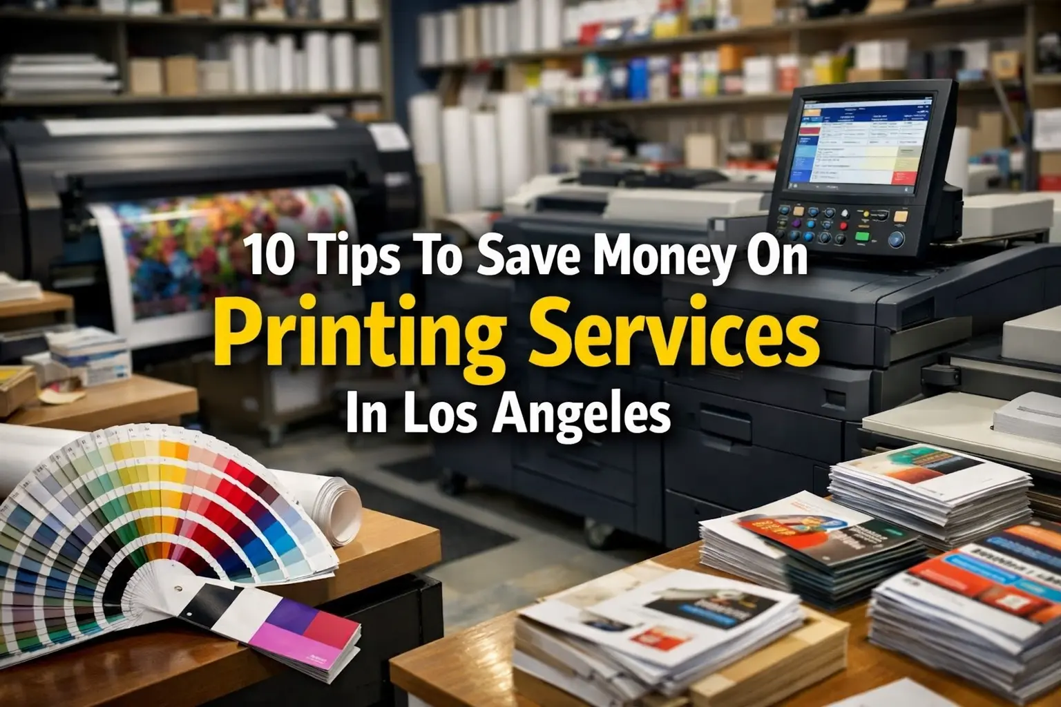 Save Money On Printing Services in a City Like Los Angeles