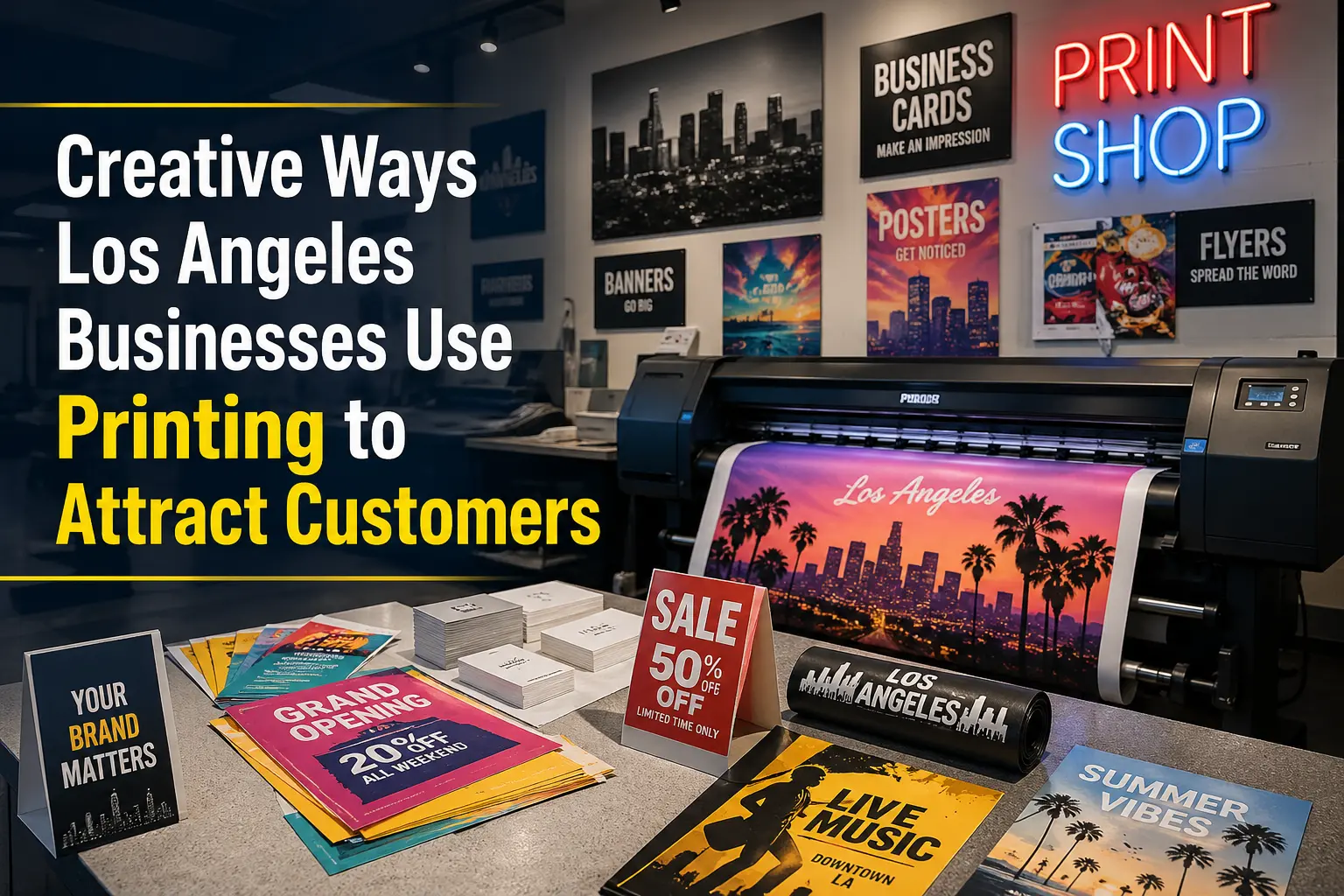 Creative Ways Los Angeles Businesses Use Printing to Attract Customers