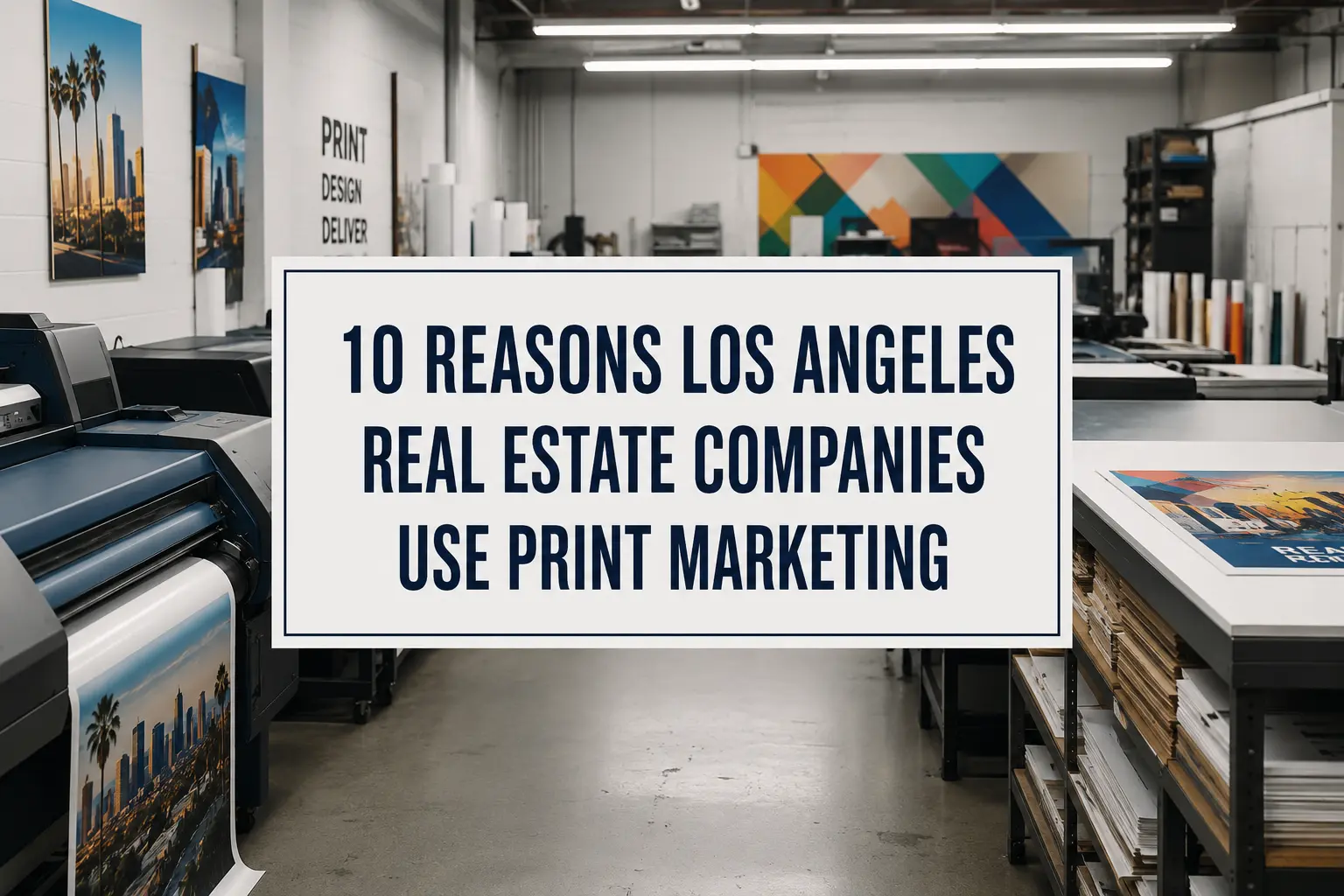 10 Reasons Los Angeles Real Estate Companies Use Print Marketing