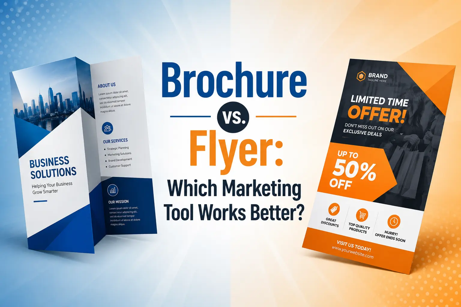 Brochure vs. Flyer: Which Marketing Tool Works Better